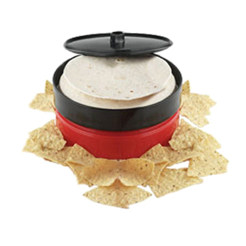 H.S., Inc. HS1043-BBN Black 7" x 1-1/4" Tortilla Server