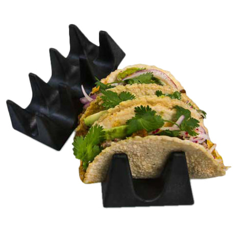 HS Inc. HS1071-CH Charcoal 3-Shell Polypropylene Taco Cradle