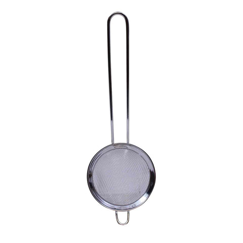 TableCraft HS220 Mesh Cocktail Strainer - 8" Fine Stainless Steel Mesh Strainer
