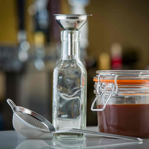 TableCraft HS220 Mesh Cocktail Strainer - 8" Fine Stainless Steel Mesh Strainer