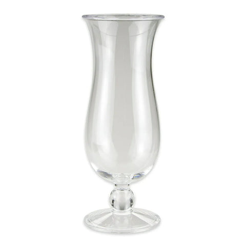 G.E.T. Enterprises HUR-1-CL 15 oz. Clear Polycarbonate Hurricane Glass, 8" Tall