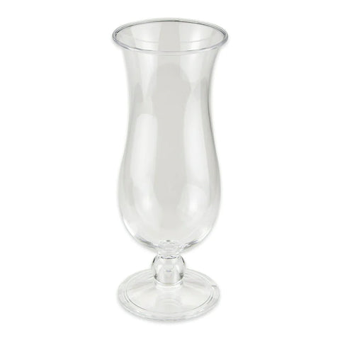G.E.T. Enterprises HUR-1-CL 15 oz. Clear Polycarbonate Hurricane Glass, 8" Tall