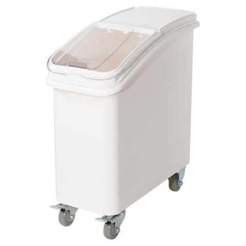 Winco IB-21 21-Gallon Mobile Ingredient Bin with Brake Casters and Scoop