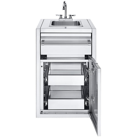 Crown Verity IBISC-SK-2D Infinite Series Small Built-In Cabinet with Sink and 2 Drawers