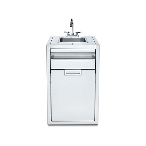 Crown Verity IBISC-SK-GH Infinite Series 21-Inch Built-In Cabinet with Sink & Double Trash Bin Storage