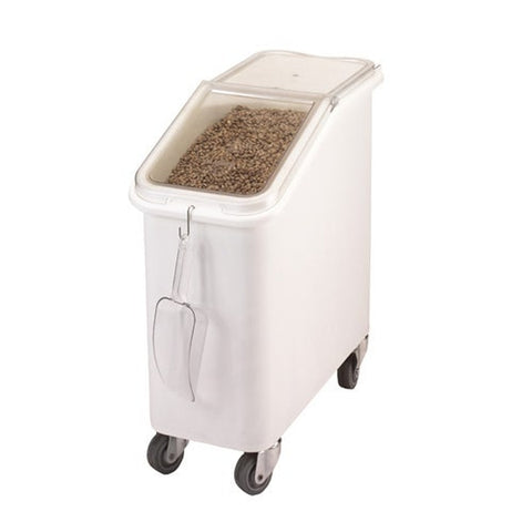 Cambro IBS20148 21-Gallon Mobile Ingredient Bin with Slant Top, White