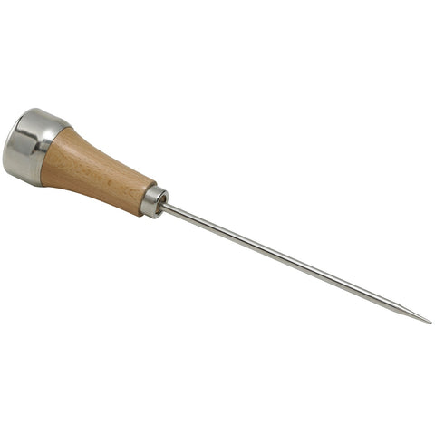 Winco ICH-1 Ice Pick with Tempered Nickeled Steel and Wooden Handle