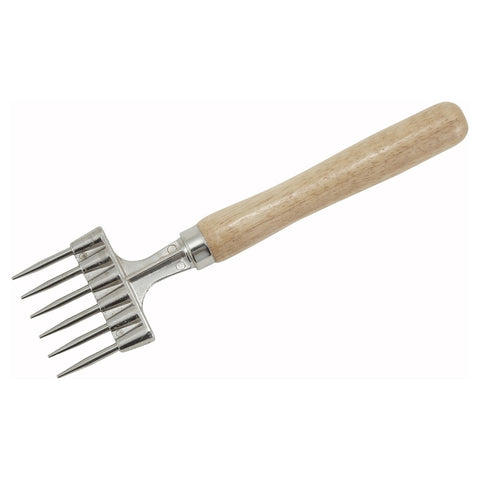Winco ICH-9 6-Prong Ice Chipper with Wooden Handle, 9-Inch
