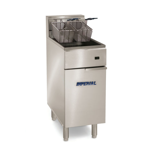 Imperial IFS-40-EU Electric Floor Fryer - 40 lb Vat, Single Pot, 208V/3Ph