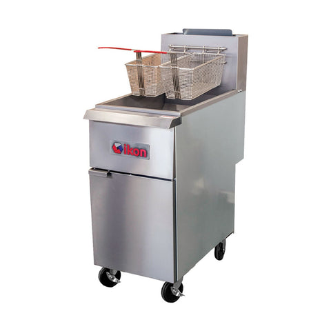 Ikon IGF-35/40-NG Natural Gas Floor Fryer, 35-40 lb Capacity