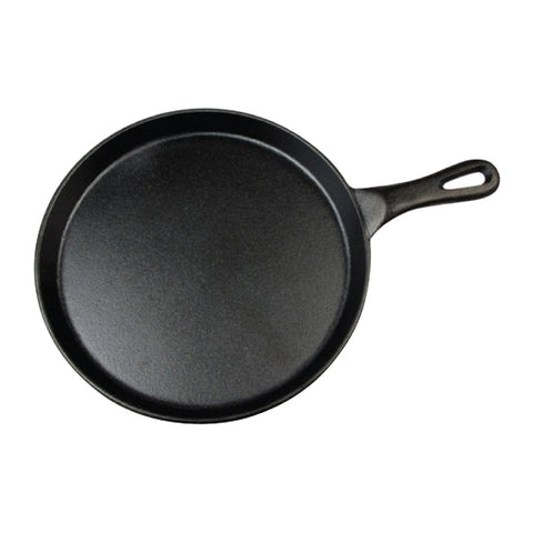 Winco IGL-10 10-Inch Round Cast Iron Grill Pan