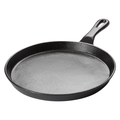 Winco IGL-10 10-Inch Round Cast Iron Grill Pan