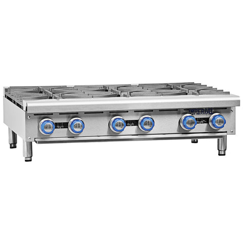 Imperial IHPA-2-12 12 inch Natural Gas 2-Burner Countertop Hot Plate (64,000 BTU)