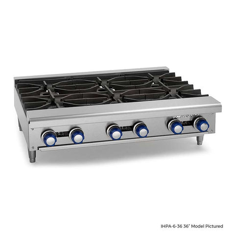 Imperial IHPA-6-36 36 in Countertop 6-Burner Gas Hotplate