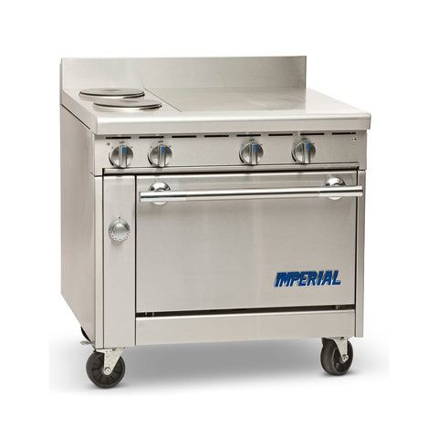Imperial IHR-2HT-2-E 36 in Spec Series Electric Range with 2 Hot Tops and Standard Oven