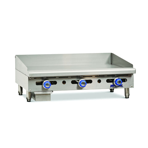 Imperial (Middleby) IMGA-3628-1 36 in Countertop Gas Griddle, Manual Controls, 1 in Plate