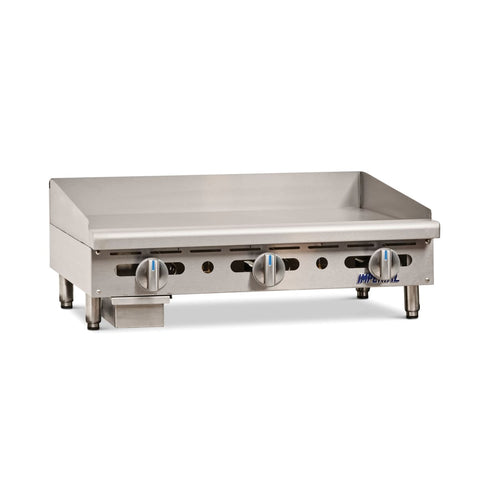 Imperial IMGA-3628 36 in Countertop Gas Griddle with Manual Controls