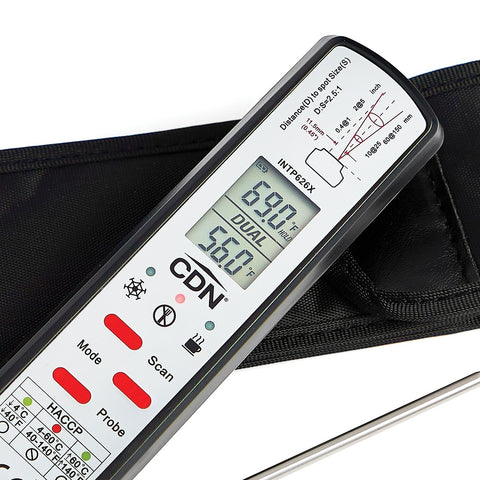 CDN INTP626X ProAccurate HACCP Waterproof Infrared/Thermocouple Probe Thermometer