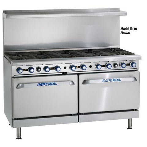 Imperial IR-12-CC 72 inch 12-Burner Gas Restaurant Range with (2) Convection Ovens, 444,000 BTU