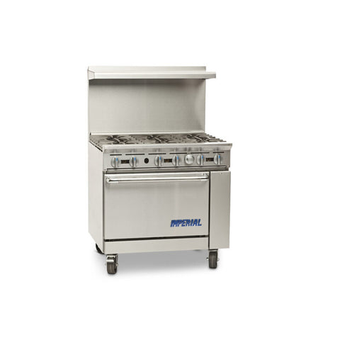 Imperial IR-G36-C Pro Series 36 in Gas Griddle Range with Convection Oven (90,000 BTU)