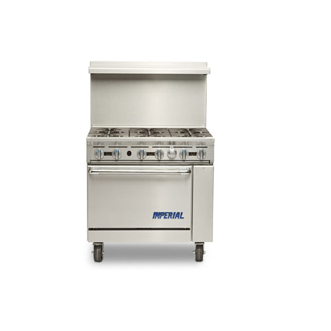 Imperial IR-G36-C Pro Series 36 in Gas Griddle Range with Convection Oven (90,000 BTU)