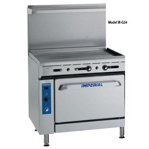 Imperial IR-G36 36 in Gas Griddle Range with Standard Oven