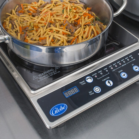 Globe IR1800 Countertop Induction Cooktop, 1 Burner, 1800W, 120V