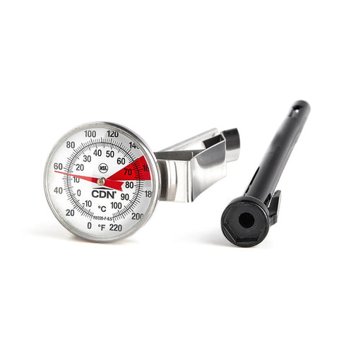 CDN IRB220-F-6.5 ProAccurate Insta-Read Beverage and Frothing Thermometer with 6.5-Inch Stem