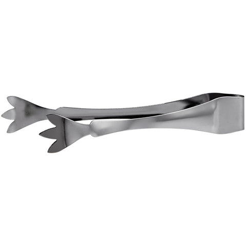Winco IT-7 7" Stainless Steel Ice Tongs with 3 Prongs, Satin Finish