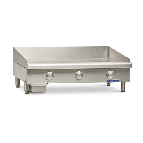 Imperial ITG-36-E 208/3 36 inch Electric Countertop Griddle with Thermostatic Controls