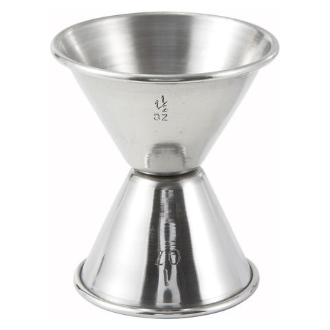 Winco J-4 Stainless Steel Double Jigger, 1 oz & 1-1/2 oz