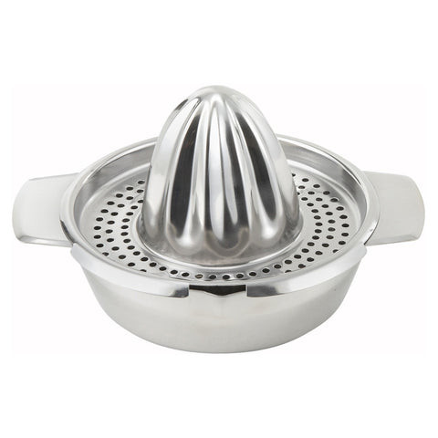 Winco JC-4 5" Dia Manual Stainless Steel Citrus Juicer