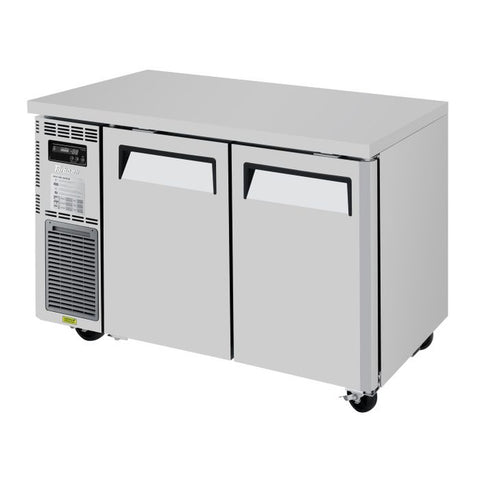 Turbo Air JUF-48S-N J Series 48" Narrow Two-Section Undercounter Freezer with Side-Mounted Compressor