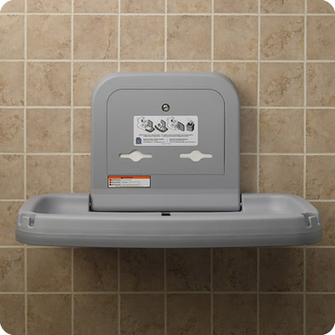 Koala Kare Products KB200-00 Horizontal Wall-Mounted Baby Changing Station, Cream