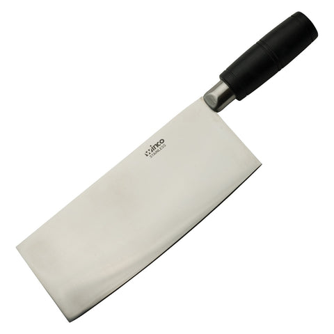Winco KC-601 8" x 3-1/2" Chinese Cleaver with Round POM Handle