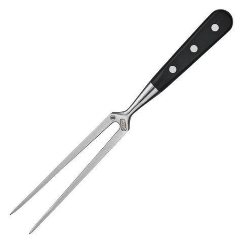 Winco KFP-71 Acero 12" Straight Cook's Carving Fork, Forged Full Tang