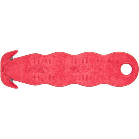CFS Brands KK401 Klever Kutter Red Ergonomic Box Cutter with Recessed Stainless Steel Blade