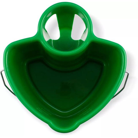 San Jamar KP500 Kleen-Pail Caddy - Green, 4 Qt. Pail with 24 oz. Spray Bottle