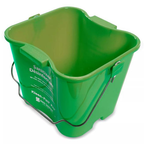 San Jamar KPP256GN Kleen-Pail Pro 8 Quart Sanitizing Pail, Green