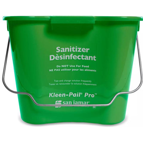 San Jamar KPP256GN Kleen-Pail Pro 8 Quart Sanitizing Pail, Green