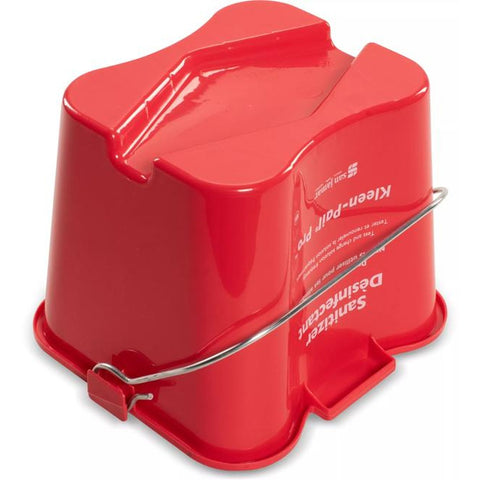 CFS Brands KPP97RD Kleen-Pail Pro 3 Qt Red Sanitizing Bucket