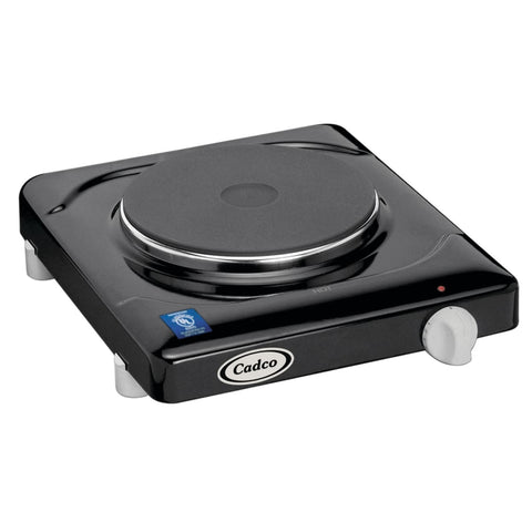 Cadco KR-1 Single Cast Iron Electric Hot Plate, 120V