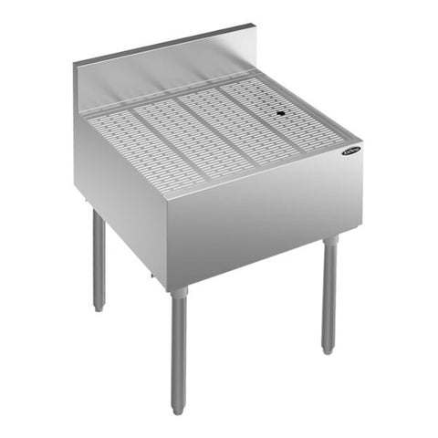 Krowne KR24-GS24 Royal Series 24" x 24" Stainless Steel Underbar Drainboard