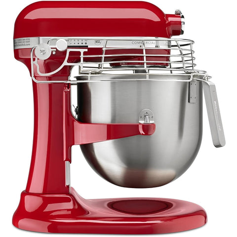 KitchenAid Commercial KSMC895ER NSF Certified 8 Qt Bowl-Lift Commercial Stand Mixer with Bowl Guard, Empire Red