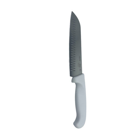 Cresco Resco KWSANTOKU7 7" Santoku Knife with White Handle