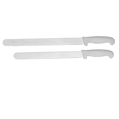 Cresco Resco Smallwares KWSLICE10S 10" Smooth Slicing Knife with White Handle