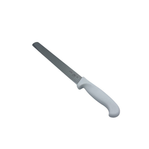 Cresco Resco KWSLICE12S 12" Smooth Slicing Knife with White Handle