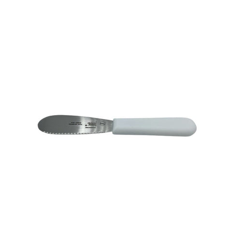 Cresco Resco KWSPREAD35W 3.5" Wavy Sandwich Spreader with White Handle