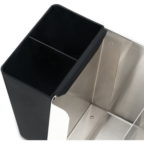 Carlisle FoodService Products L1014 Adjustable Lid Organizer 3-Stack Stainless Steel