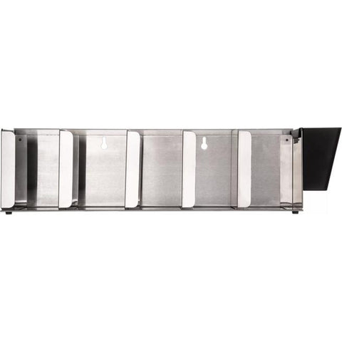 San Jamar L1022 Adjustable Lid Organizer 5 Stack - Stainless Steel